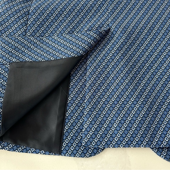 Banana Republic Geometric Pattern Suit Blazer Sz 2 - Picture 5 of 6